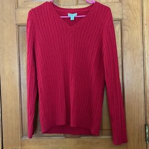 Croft& Barrow red sweater. NWOT Perfect for Christmas or Valentine’s Day